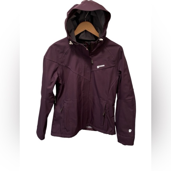 Orage Soft Shell Lightweight Ski Jacket Coat L Purple Fleece Lined Waterproof - Picture 12 of 12